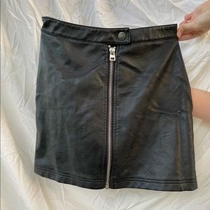 Topshop Leather Skirt